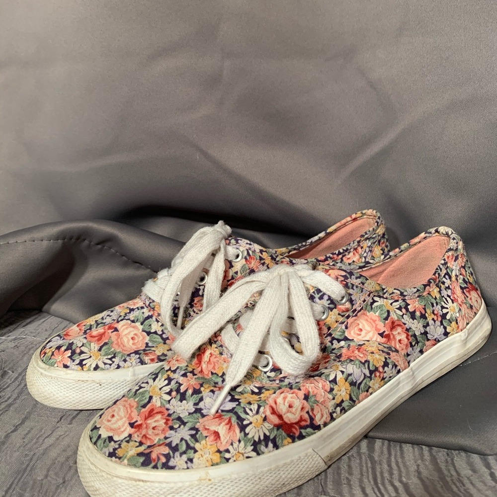 Pink Floral Shoes